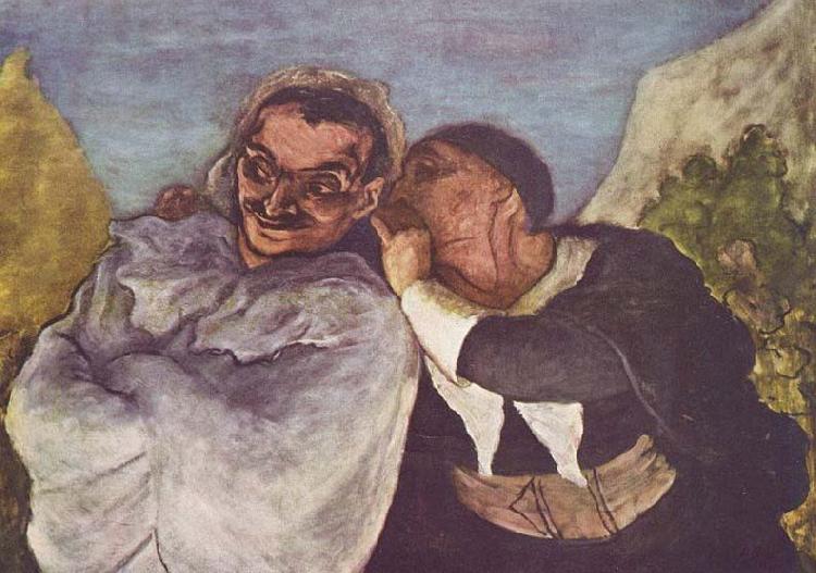 Honore Daumier Crispin und Scapin oil painting image